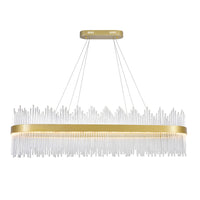 CWI Lighting LED Chandelier from the Genevieve collection in Medallion Gold finish