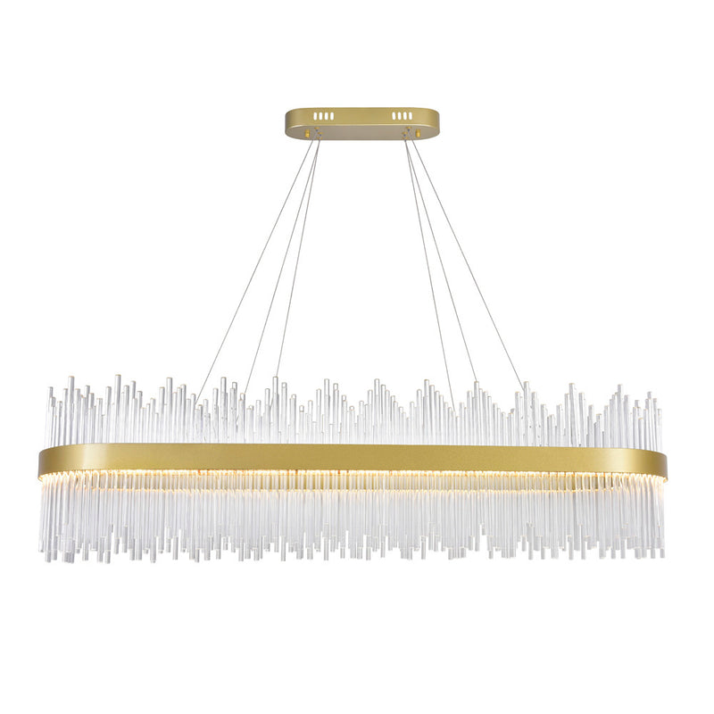 CWI Lighting LED Chandelier from the Genevieve collection in Medallion Gold finish