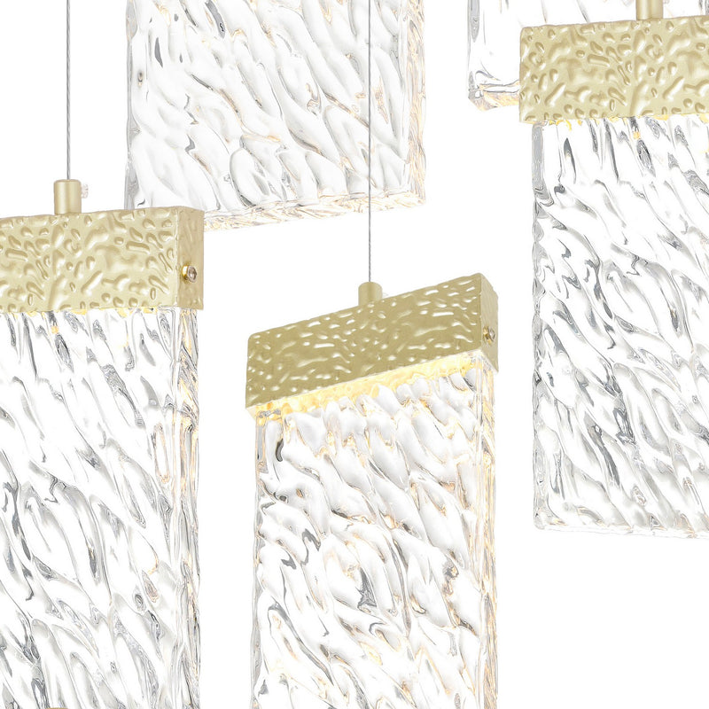 CWI Lighting - 1090P16-6-620 - LED Chandelier - Carolina - Gold Leaf