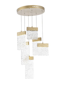 CWI Lighting - 1090P16-6-620 - LED Chandelier - Carolina - Gold Leaf