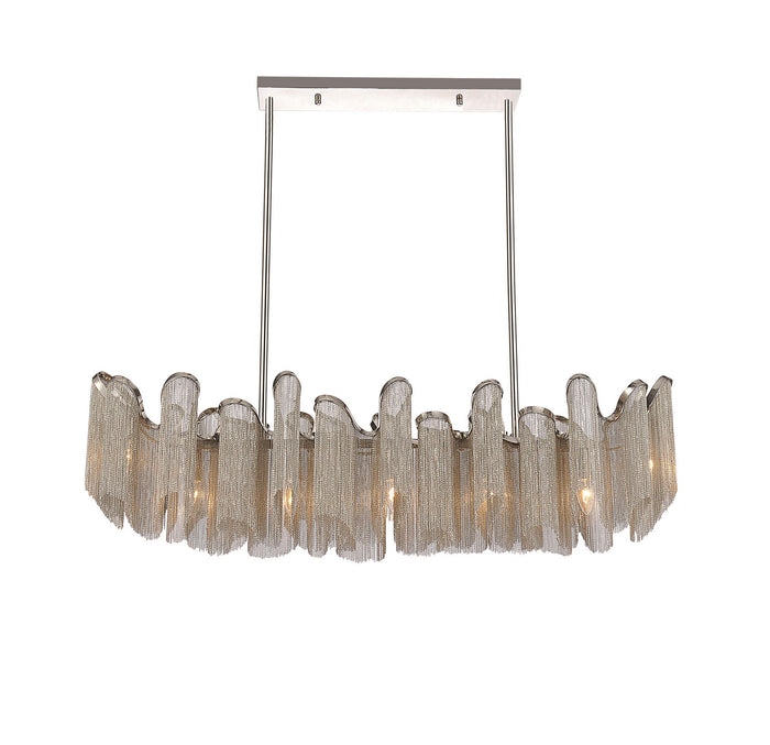 CWI Lighting Seven Light Chandelier from the Daisy collection in Chrome finish