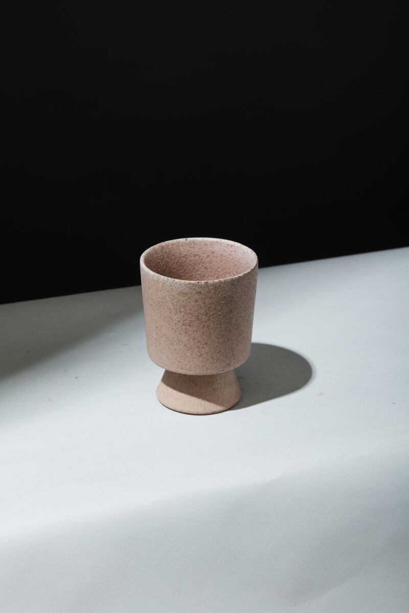 Design Shop Pink Tarte Footed Pot, 4.5" X 6"