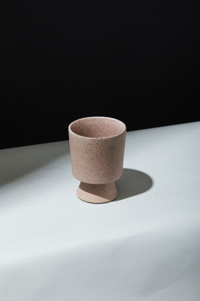 Design Shop Pink Tarte Footed Pot, 4.5" X 6"