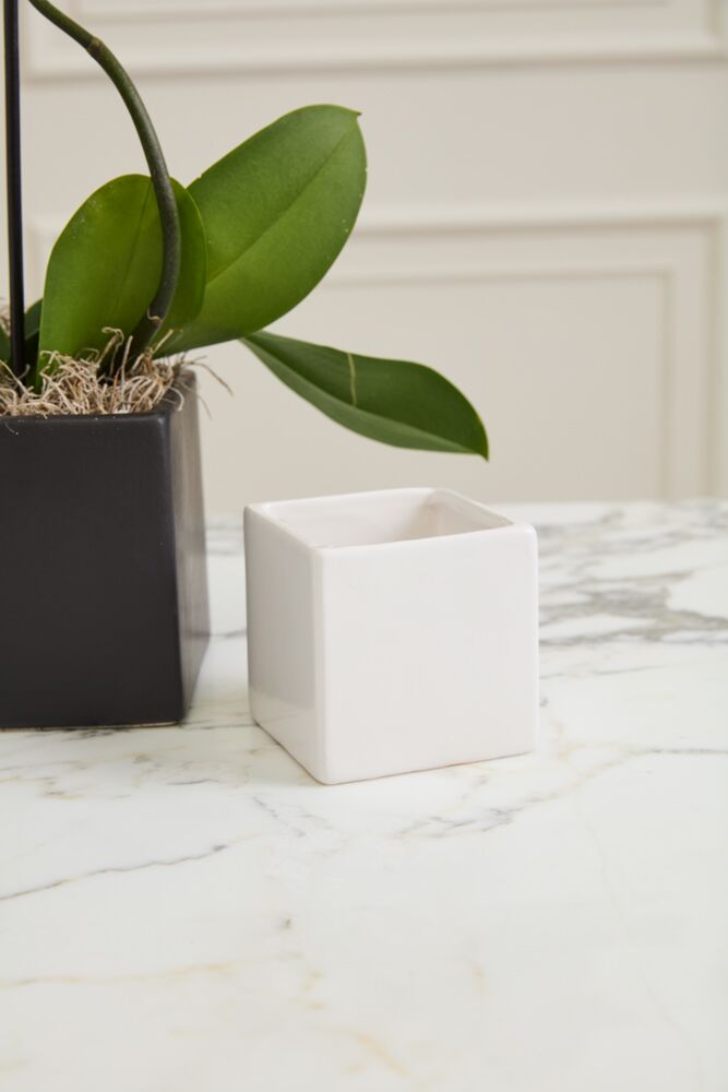 Design Shop White Urban Square Square, 3.25" X 3.25", Set of 12.