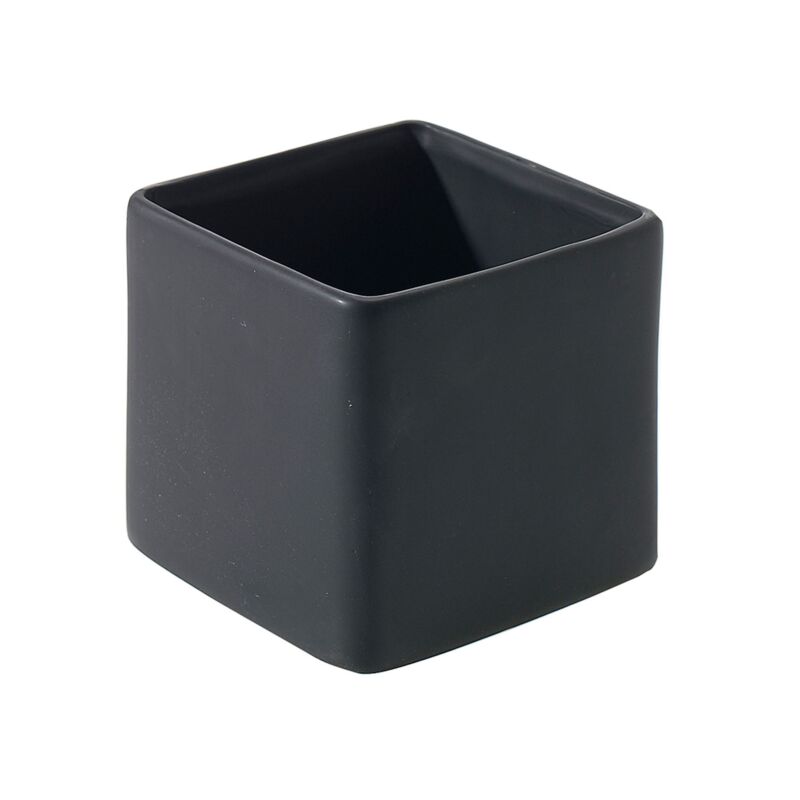 Design Shop Matte-Black Urban Square, 4.75" X 4.75".