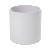 Design Shop White Cercle Pot, 4.25" X 4.25".