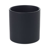 Design Shop Matte-Black Cercle Pot, 4.25" X 4.25".