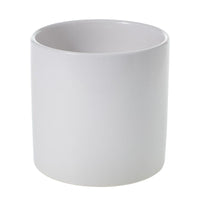 Design Shop White Cercle Pot, 6.5" X 6.25".