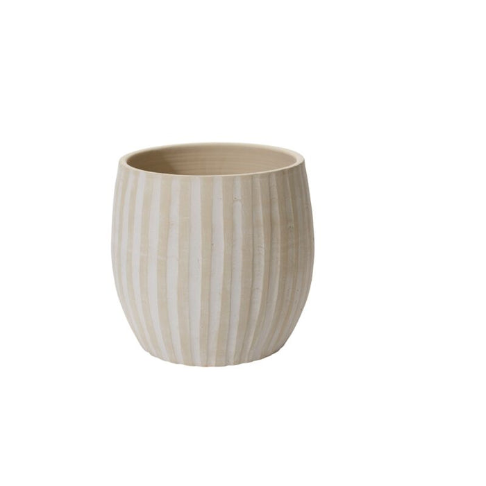 Design Shop Tan Arid Collection Pot, 14.25" X 14".