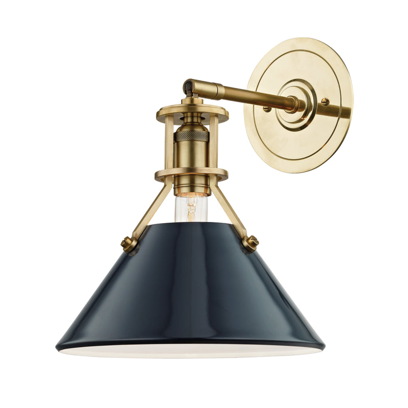 Hudson Valley - MDS350-AGB/DBL - One Light Wall Sconce - Painted No. 2 - Aged Brass