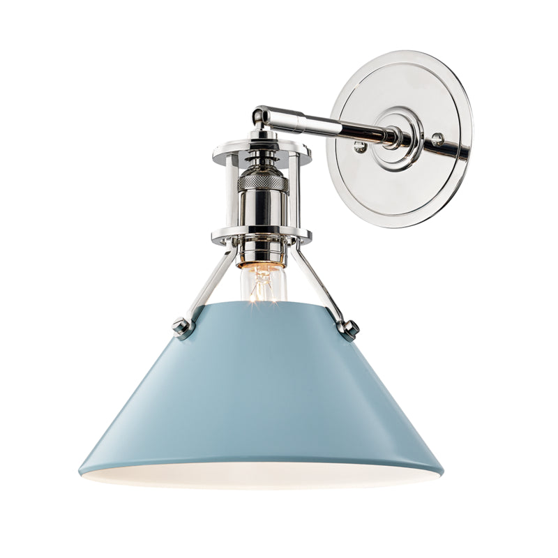 Hudson Valley - MDS350-PN/BB - One Light Wall Sconce - Painted No. 2 - Polished Nickel