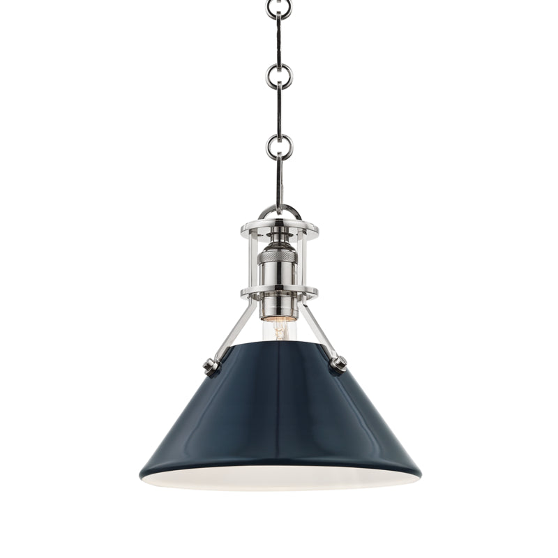 Hudson Valley - MDS351-PN/DBL - One Light Pendant - Painted No. 2 - Polished Nickel