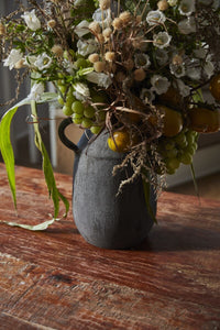 Design Shop Black Amphora Collection Jug, 8.5" X 12".