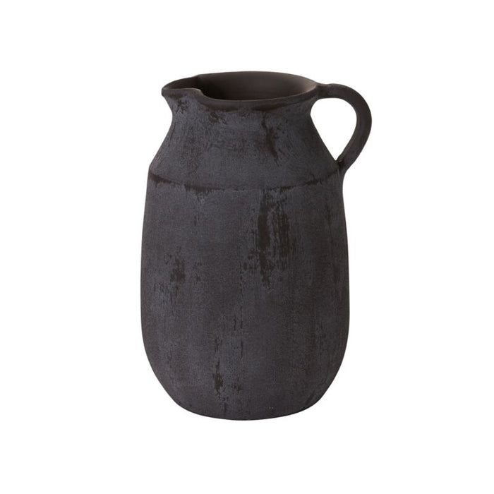 Design Shop Black Amphora Collection Jug, 8.5" X 12".