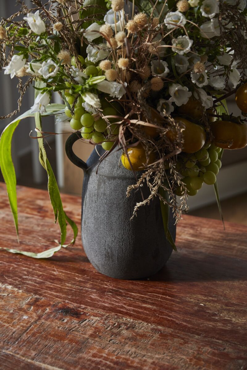 Design Shop Black Amphora Collection Jug, 8.5" X 12".