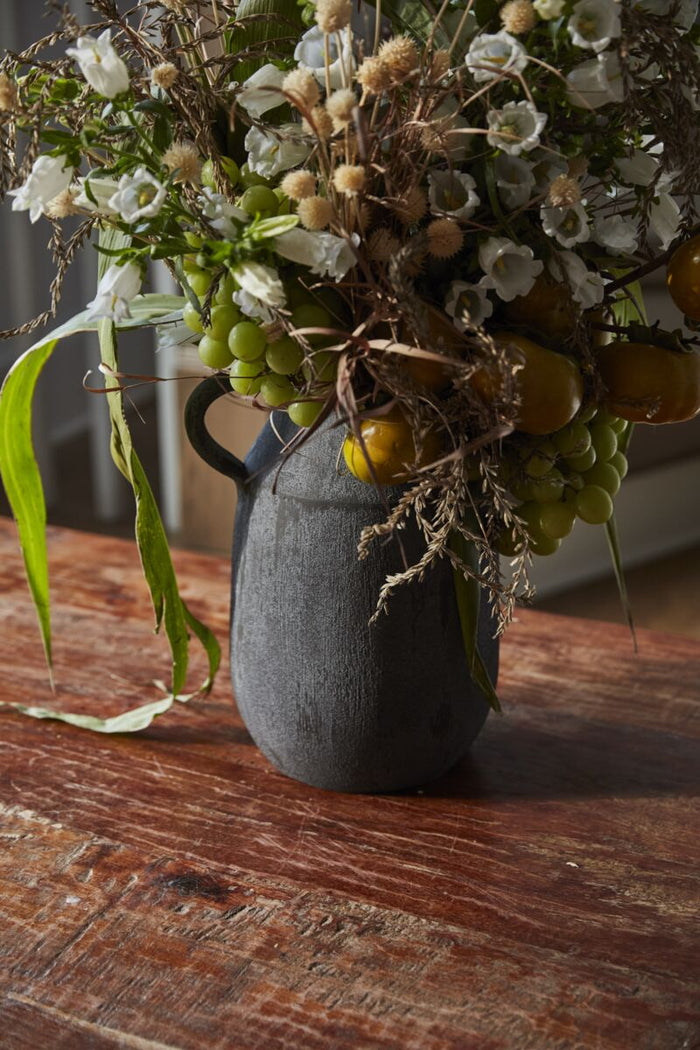 Design Shop Black Amphora Collection Jug, 8.5" X 12".