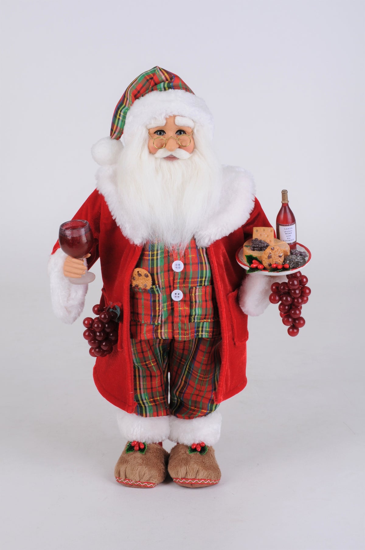 Karen Didion Midnight Snacking with Wine Santa