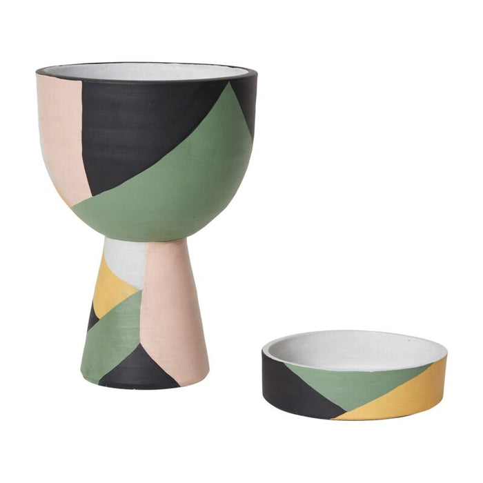 Design Shop Multicolor Ayton Pot, 10.25" X 15".