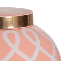 Chelsea House Sarah Ginger Jar - Coral