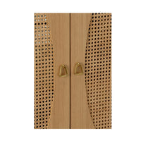 Chelsea House Petite Caned Bar Cabinet