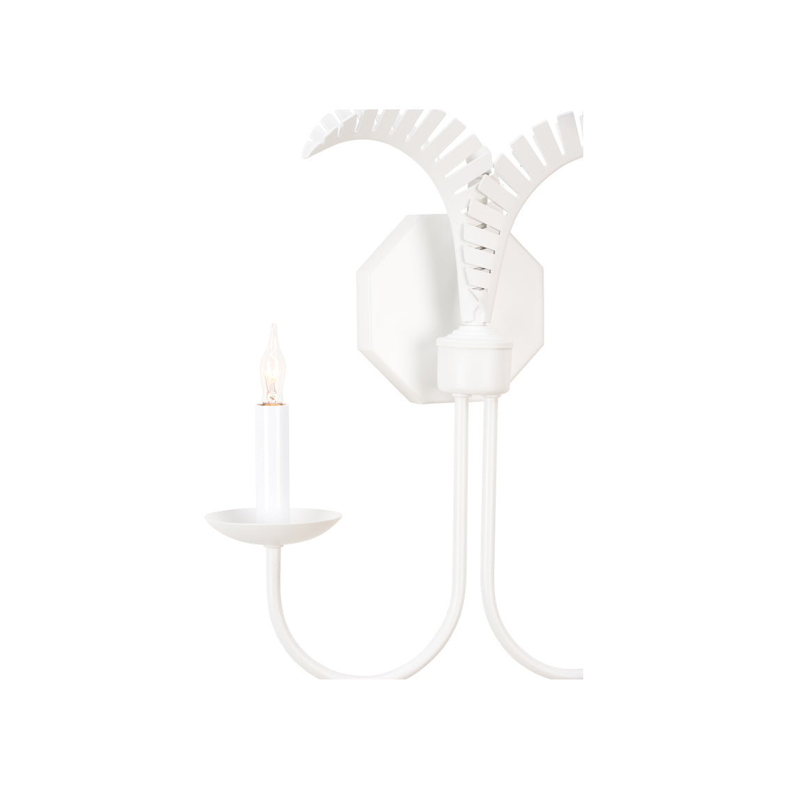 Wildwood Petite Palm Sconce - White