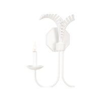 Wildwood Petite Palm Sconce - White