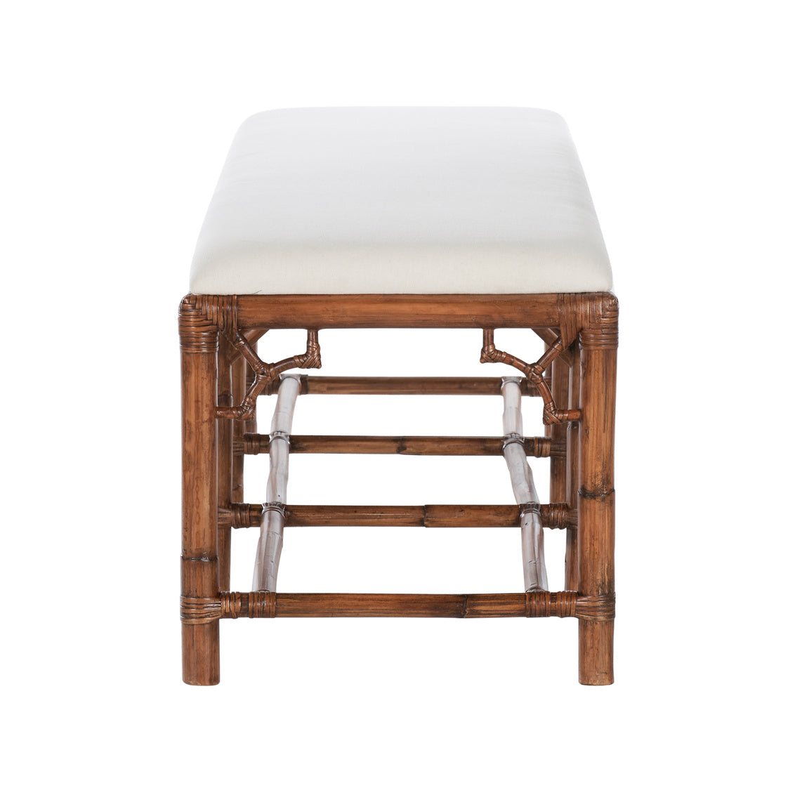 Chelsea House Chippendale Bamboo Bench - Brown