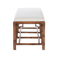 Chelsea House Chippendale Bamboo Bench - Brown