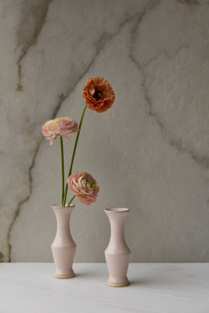 Design Shop Pink Chasing Rainbows Budvase, 2" X 5.25", Set of 4.