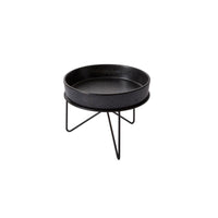 Design Shop Black Encino Tray with Stand, 10" X 7.75".