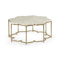 Chelsea House Lotus Flower Cocktail Table