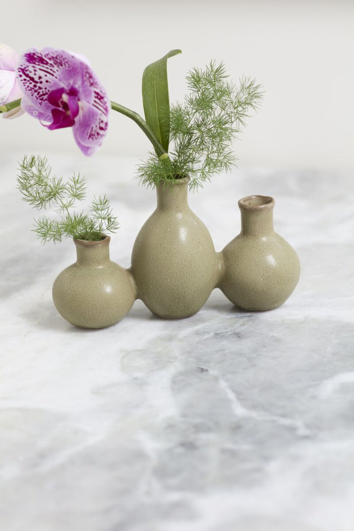 Design Shop Thyme Budvase 7.5"x 2.5"x 4.5", Set of 2