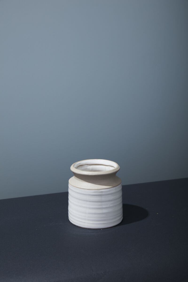 Design Shop Pottery Vase 5.25"x 5.5", Set of 2