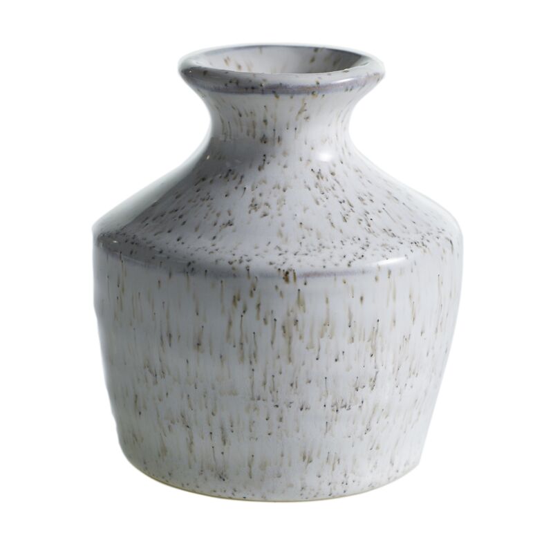 Design Shop White Hari Budvase, 3" X 3.5".