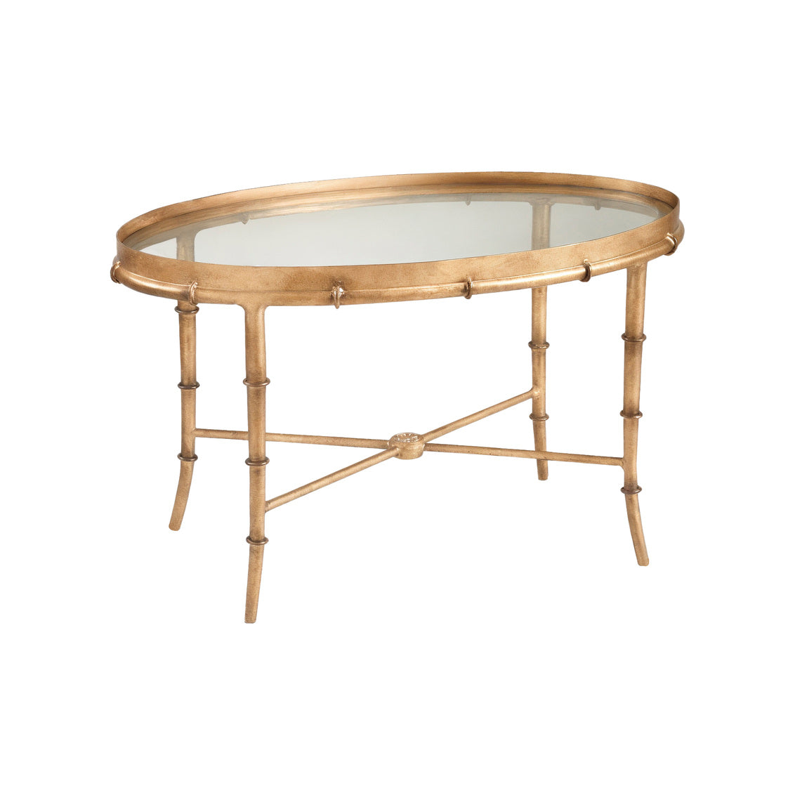 Chelsea House Gold Bamboo Cocktail Table