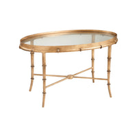 Chelsea House Gold Bamboo Cocktail Table