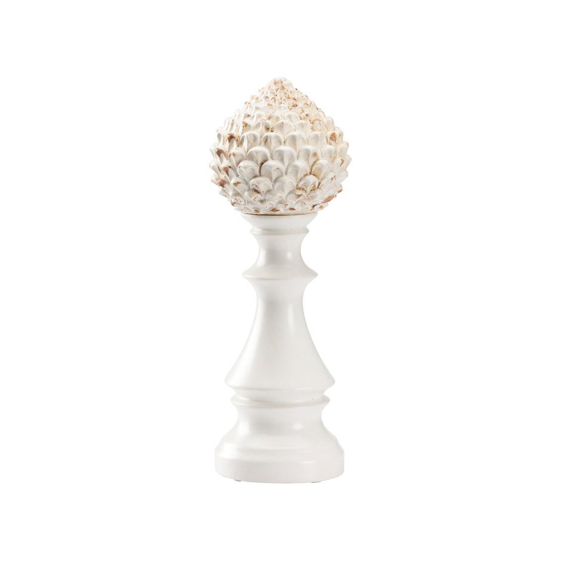 Chelsea House Artichoke Finial - White (Lg)