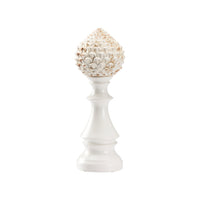 Chelsea House Artichoke Finial - White (Lg)