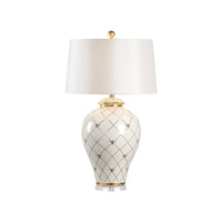 Chelsea House Ginger Jar Lamp - White