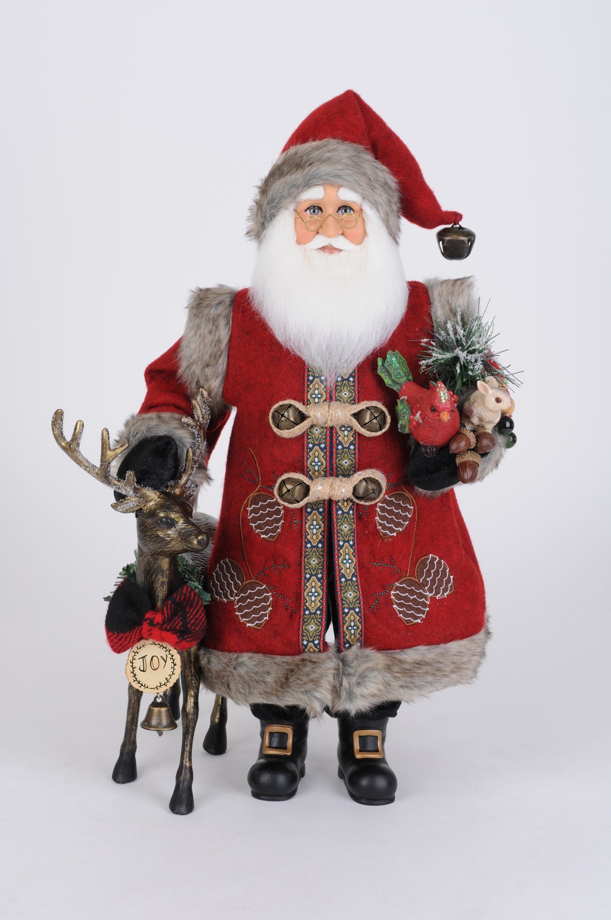 Karen Didion Reindeer Joy Santa