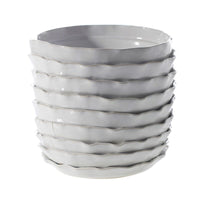 Design Shop White Artsi Vase Vase, 7.5" X 7".