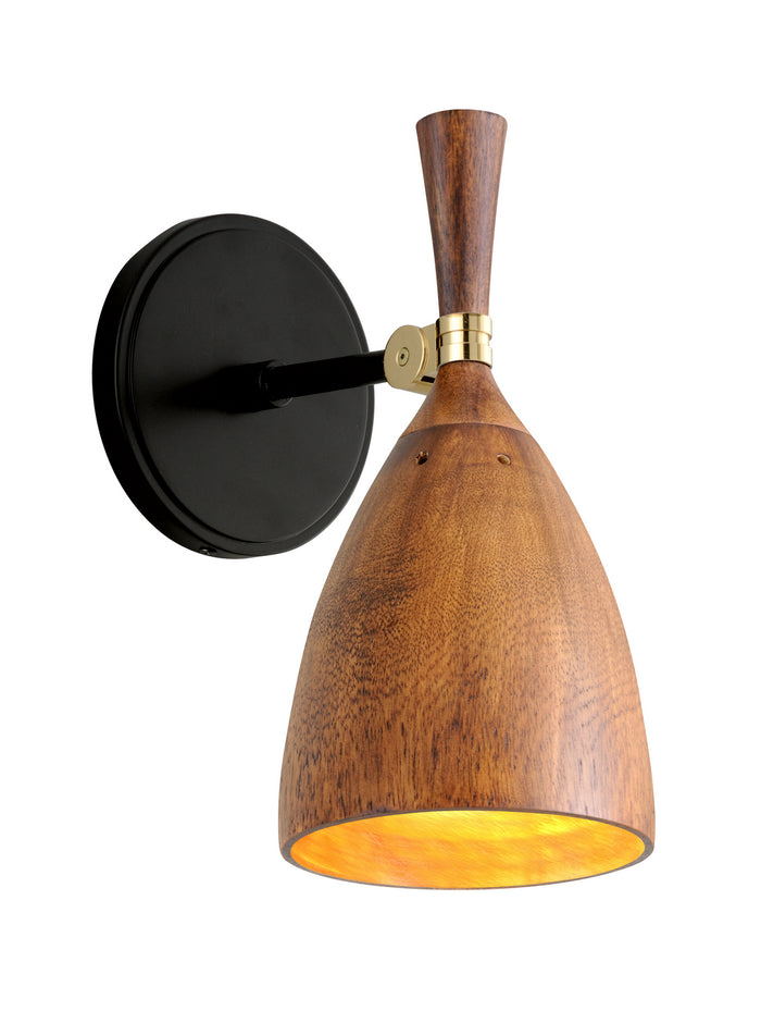 Corbett Lighting One Light Wall Sconce from the Utopia collection in Soft Black finish