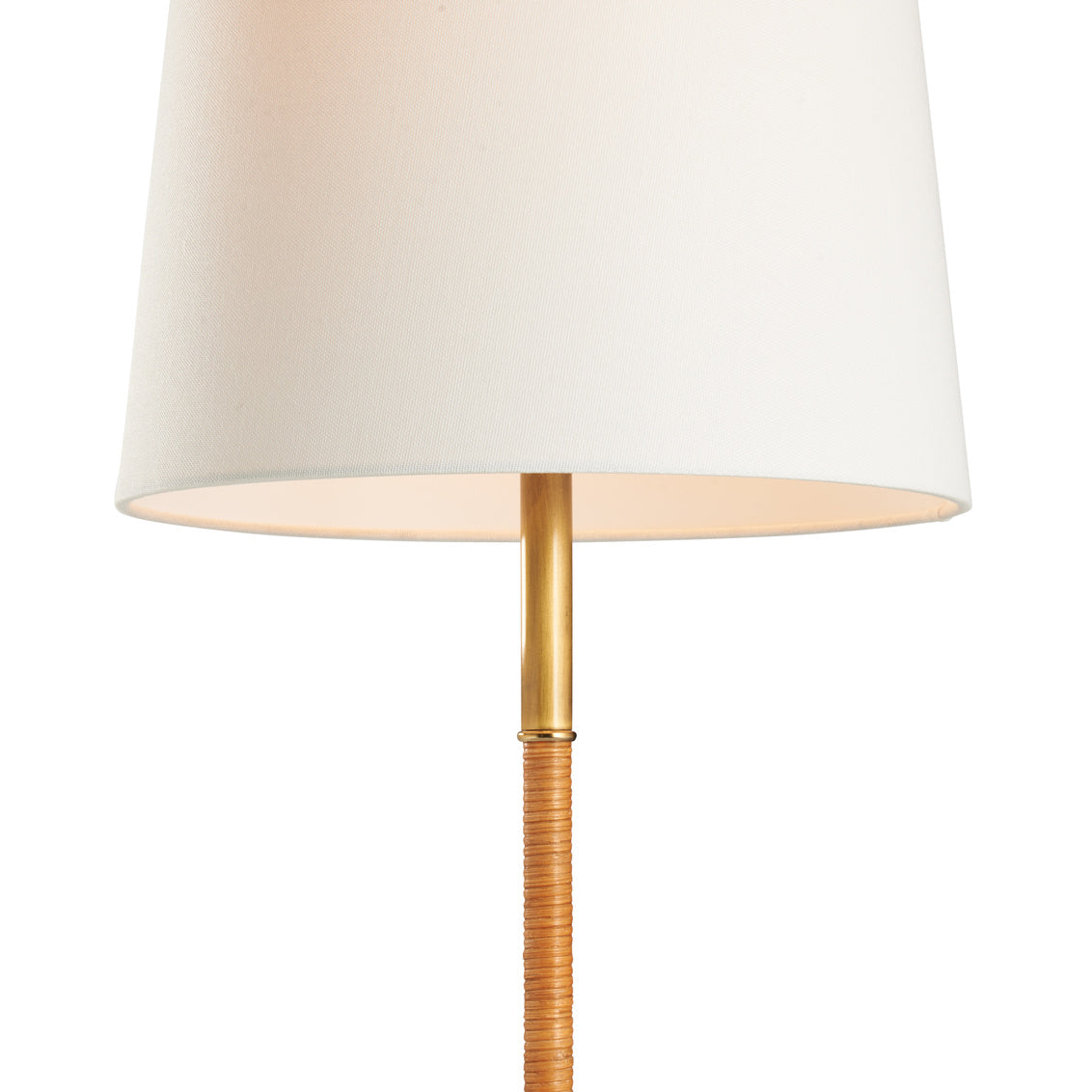 Chelsea House Amelia Rattan Lamp - Aged Brass