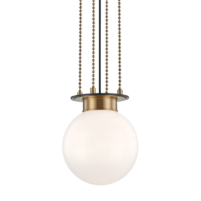 Hudson Valley - 2011-AOB - One Light Pendant - Gunther - Aged Brass/Old Bronze