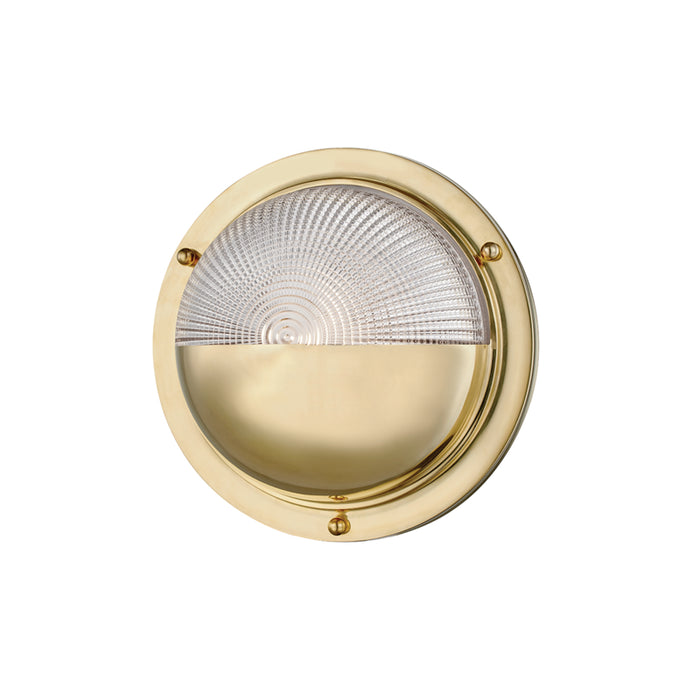 Hudson Valley LED Wall Sconce from the Hughes collection in Aged Brass finish