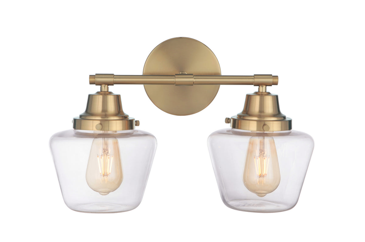Craftmade - 19518SB2 - Two Light Vanity - Essex - Satin Brass