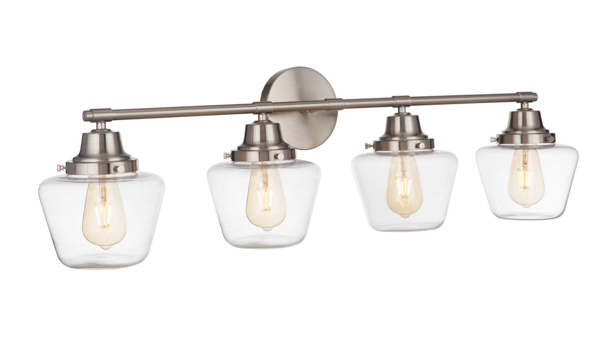 Craftmade - 19538BNK4 - Four Light Vanity - Essex - Brushed Polished Nickel