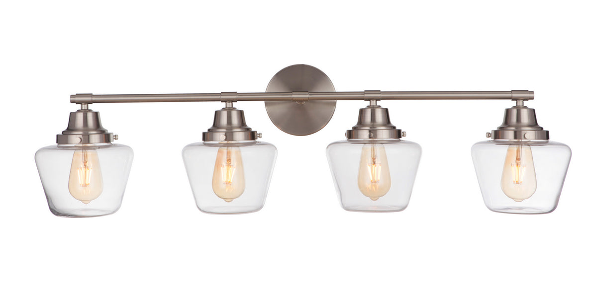 Craftmade - 19538BNK4 - Four Light Vanity - Essex - Brushed Polished Nickel