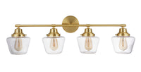 Craftmade - 19538SB4 - Four Light Vanity - Essex - Satin Brass