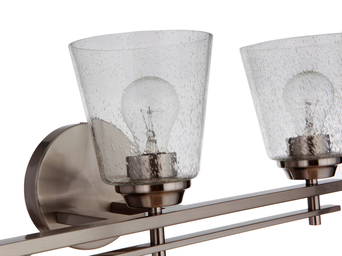Craftmade - 19624BNK3 - Three Light Vanity - Drake - Brushed Polished Nickel